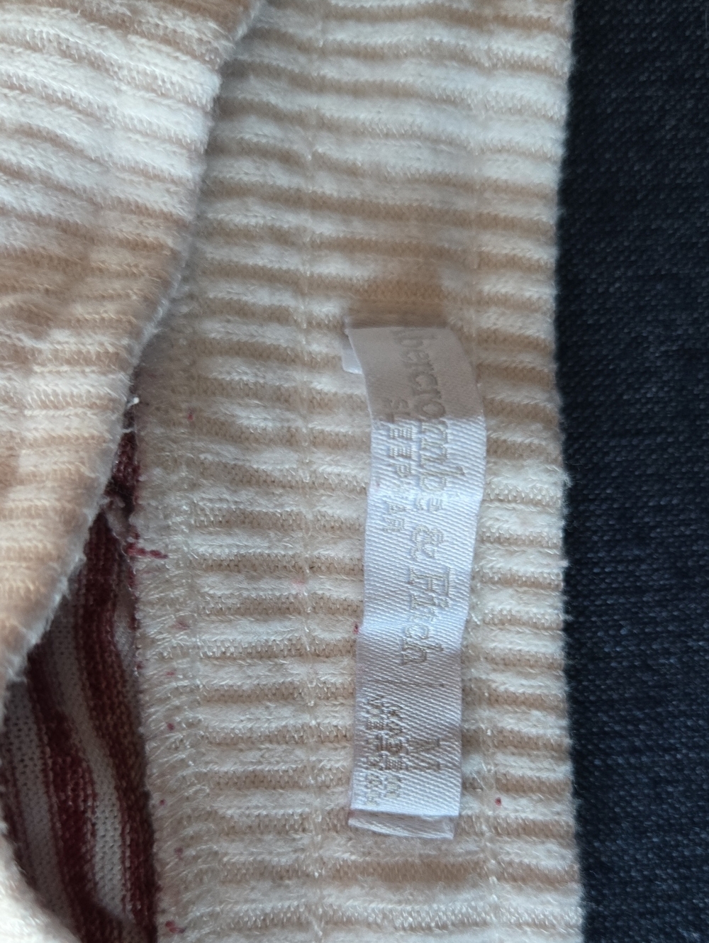 Abercrombie & Fitch Red/White PJ Jogger Pants Stripe Women M Cozy Pockets Lounge - Picture 2 of 9